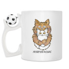 Кружка с футбольным мячиком