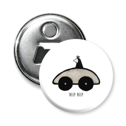 Магнит-открывашка с принтом Машинка