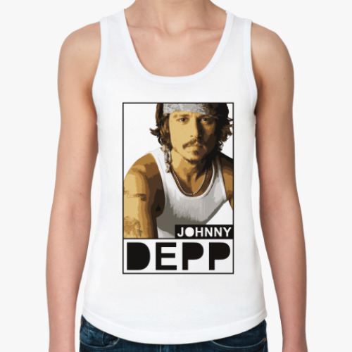 Женская майка с принтом Johnny Depp