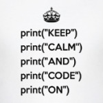 KEEP CALM, Python версия