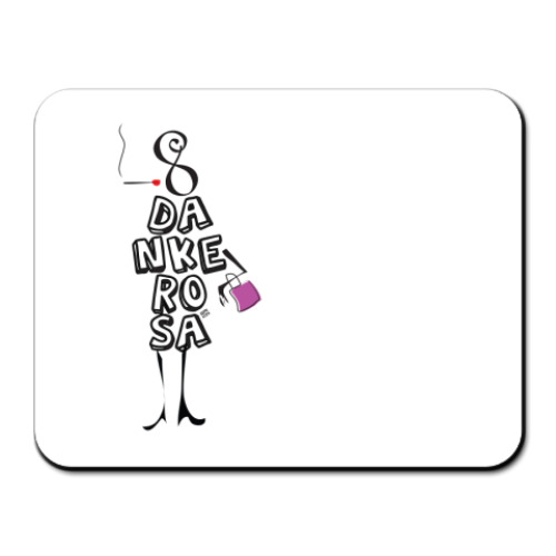Коврик для мыши с принтом 8 марта