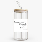 Банка с бамбуковой крышкой