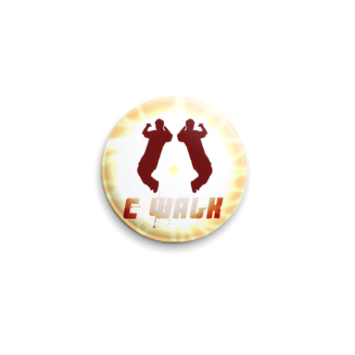 Значок 25мм с принтом c_walk
