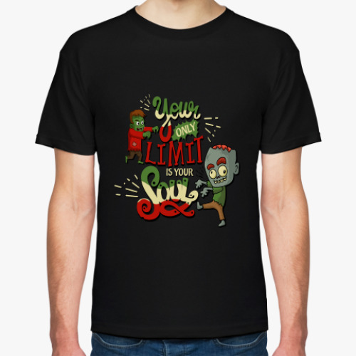 Футболка с принтом Философия зомби