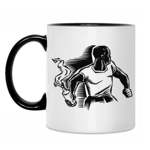 Кружка с принтом Мужчина