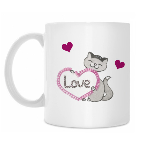 Кружка с принтом Love