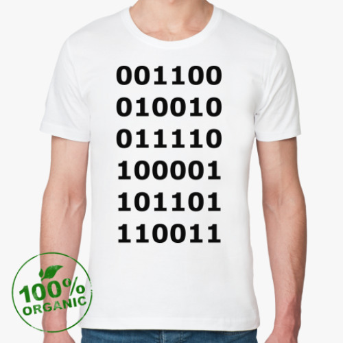 Футболка из органик-хлопка с принтом Time Paradox code