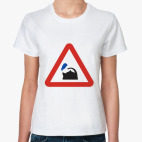 Классическая женская футболка Чайник