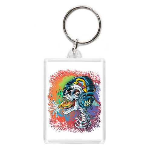 Брелок с принтом Rock Skull