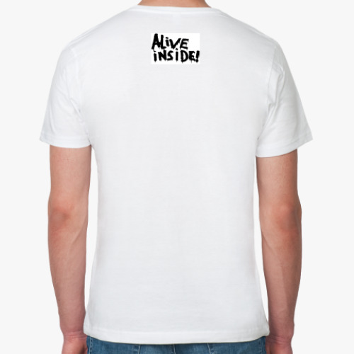 Футболка из органик-хлопка с принтом с ромбами. Свитер