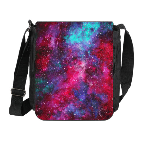 Сумка на плечо (мини-планшет) с принтом Космос