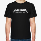 Классическая футболка 'AlcoholicA'