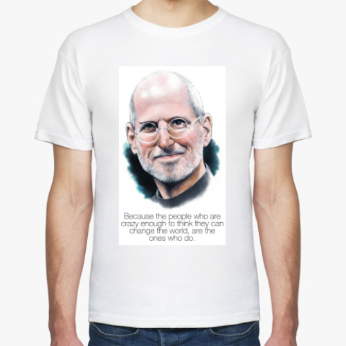 Футболка с принтом Steve Jobs