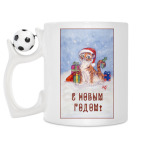 Кружка с футбольным мячиком