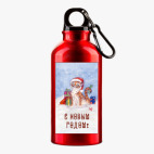 Металлическая бутылка 400 мл UV-DTF