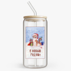 Банка с бамбуковой крышкой