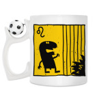 Кружка с футбольным мячиком