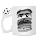 Кружка с футбольным мячиком