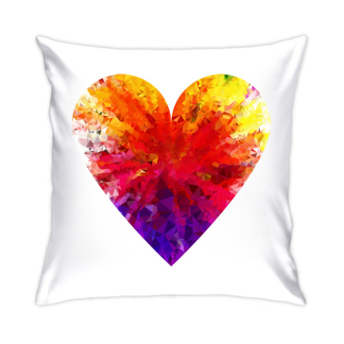 Подушка с принтом Сердечко