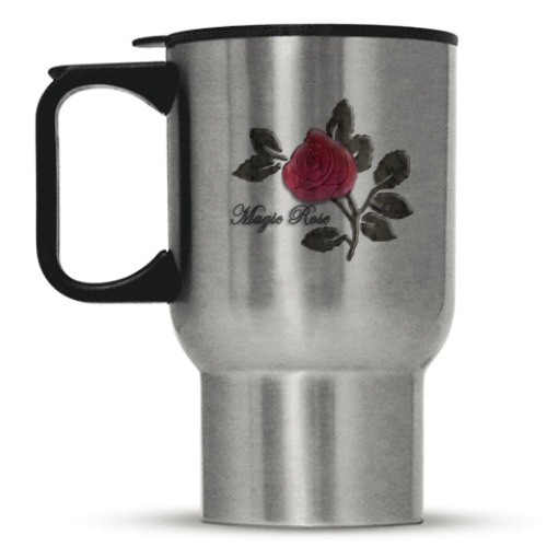 Кружка-термос с принтом Роза