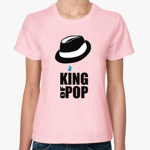 Женская футболка с принтом King of pop
