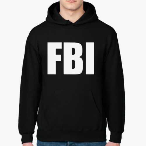 Толстовка худи с принтом FBI