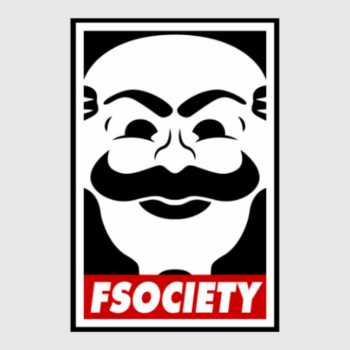 Постер с принтом Fsociety. Mr. Robot