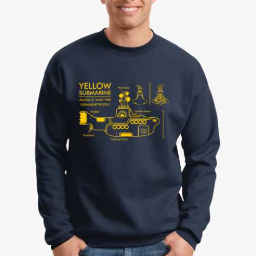 Свитшот с принтом Yellow Submarine