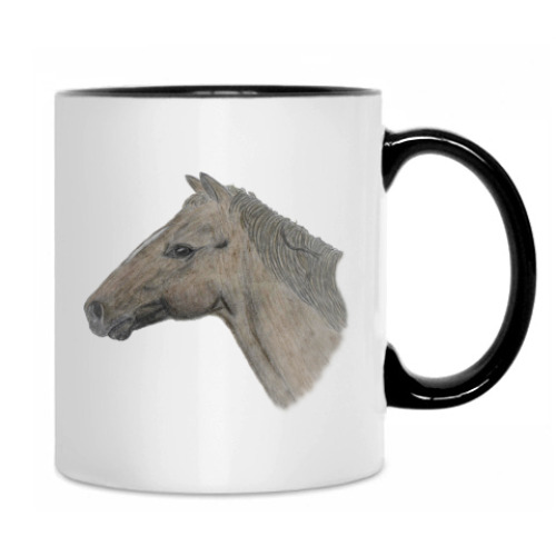 Кружка с принтом 'Лошадь'