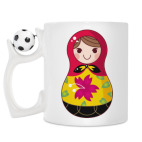 Кружка с футбольным мячиком