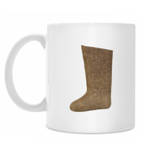 Кружка с принтом Валенок