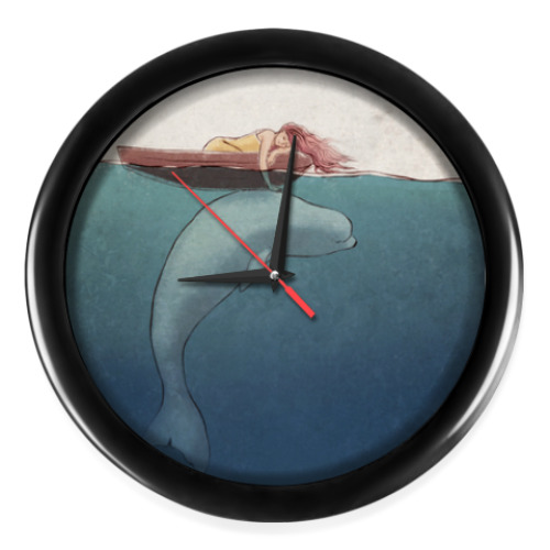 Настенные часы с принтом Океан