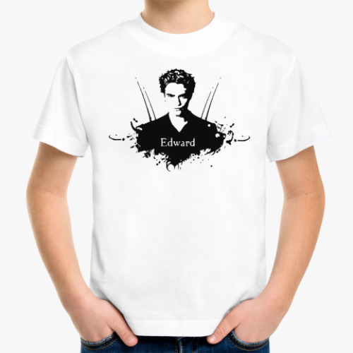 Детская футболка с принтом Edward. Сумерки
