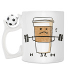 Кружка с футбольным мячиком