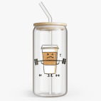 Банка с бамбуковой крышкой