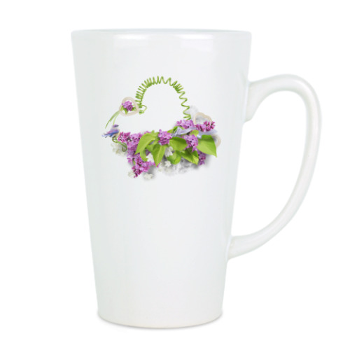 Чашка Латте с принтом Египетская кошка