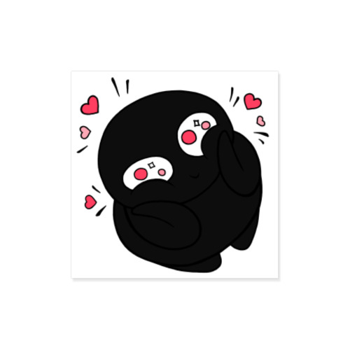 Виниловые наклейки с принтом Тень в восторге