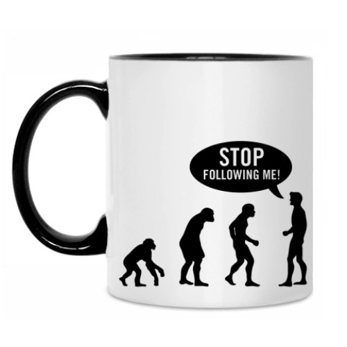 Кружка с принтом Evolution