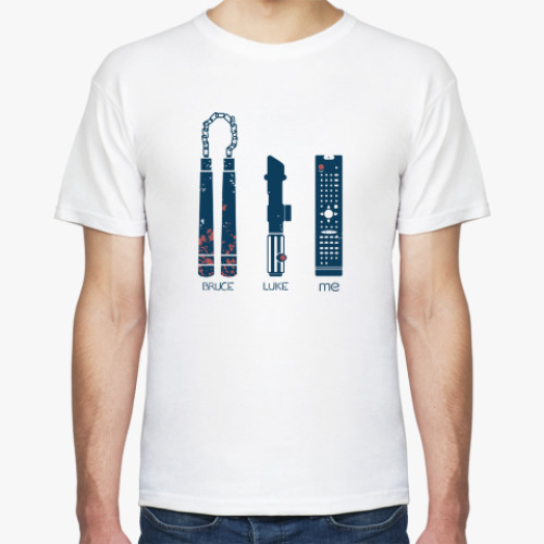 Футболка с принтом Брюс, Люк, Я