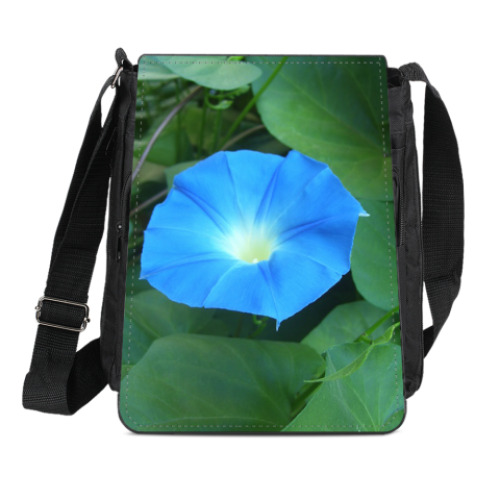 Сумка-планшет с принтом 'Синяя звезда'