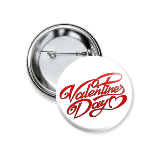 Значок 37мм с принтом Д. Валентина