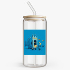 Банка с бамбуковой крышкой