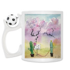 Кружка с футбольным мячиком