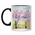 Кружка двухцветная