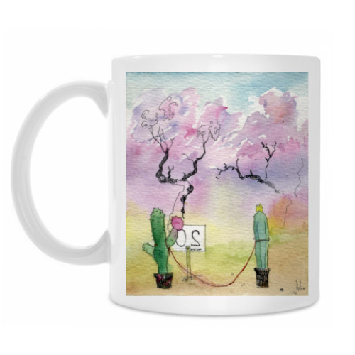 Кружка с принтом Spring