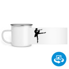 Кружка металлическая белая (круговая запечатка)