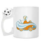 Кружка с футбольным мячиком