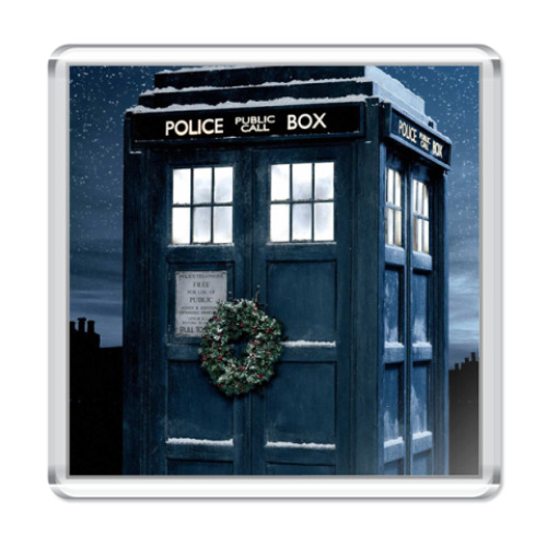 Магнит с принтом   'Тардис'