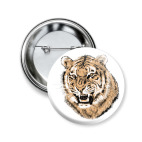Значок 50 мм Тигр