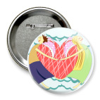 Значок 75 мм  'LOVE'